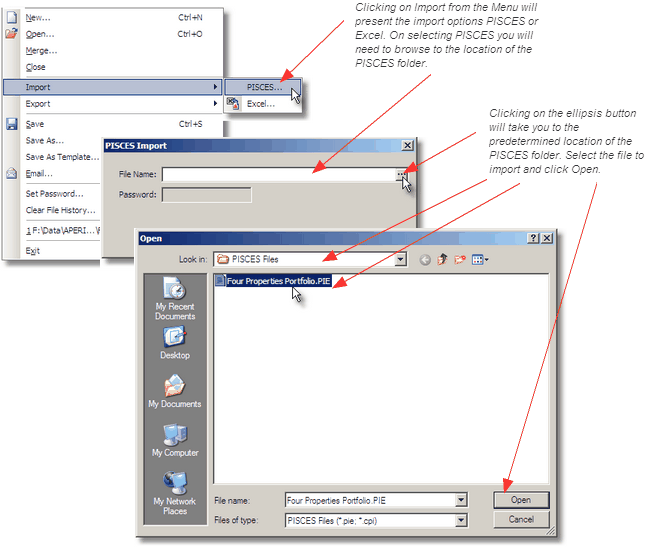 MenuPropertyImportPISCES
